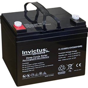 INVICTUS FL12-33 SOLAR ΜΠΑΤΑΡΙΑ ΜΟΛΥΒΔΟΥ 33AH 12V INVICTUS