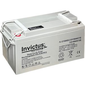 INVICTUS FL12-150 SOLAR ΜΠΑΤΑΡΙΑ ΜΟΛΥΒΔΟΥ 150AH C10 / 180AH C120 INVICTUS