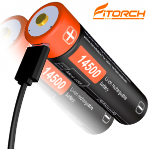 FITORCH UC14R 14500-750mAH ΜΠΑΤΑΡΙΑ ΛΙΘΙΟΥ ΜΕ USB FITORCH
