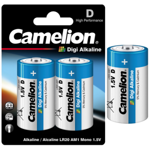LR20-BP2DG ΜΠΑΤΑΡΙΑ CAMELION DIGI ΕΝΙΣΧΥΜΕΝΗ ΑΛΚΑΛΙΚΗ D CAMELION