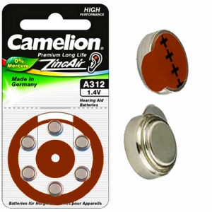 A312-BP6 ΜΠΑΤΑΡΙΑ CAMELION ΑΚΟΥΣΤΙΚΩΝ ΒΑΡΗΚΟΙΑΣ   CAMELION