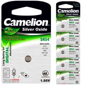 SR54-BP5  ΜΠΑΤΑΡΙΑ CAMELION SILVER OXIDE G10/389 CAMELION