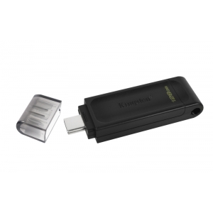 KINGSTON USB Stick Data Traveler DT70/128GB, USB 3.2 Type-C, Black