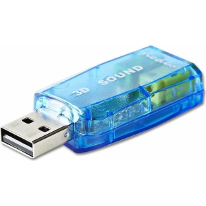 Nedis Εξωτερική USB Κάρτα Ήχου  (USCR10051BU) 