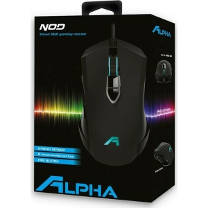 NOD Alpha 8D Ενσύρματο Gaming Ποντίκι RGB 4000 DPI Black