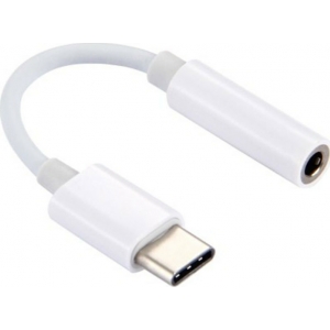 POWERTECH καλώδιο USB-C σε 3.5mm θηλυκό CAB-UC029, CM119B, λευκό