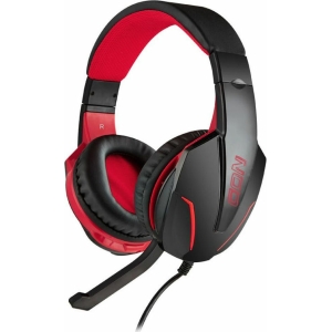 NOD Ground Pounder Gaming Headset Over Ear Black Red  3.5mm 