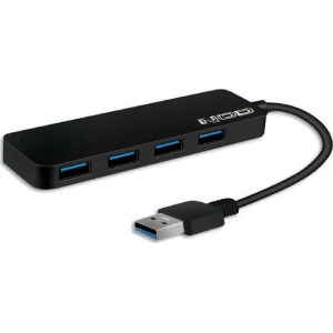 NOD Fusion Metal Hub 2.2 USB 3.2 4 Port Hub with USB-A Connection Gray