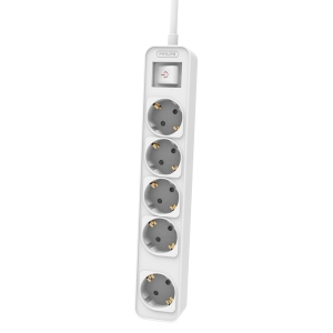 PHILIPS πολύπριζο CHP2154W-10, 5x schuko 16A, 1.5m, λευκό - CHP2154W-10