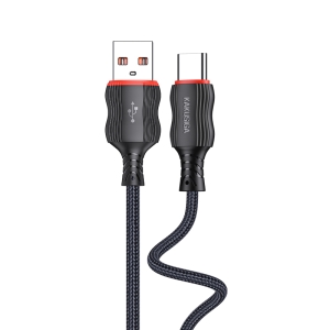 KSC-996 CHARGING DATA TYPE C ΜΑΥΡΟ (2M)