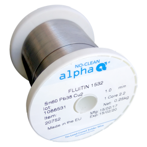 ZINN 1 ΚΟΛΛΗΣΗ ΓΙΑ ΗΛΕΚΤΡΟΝΙΚΑ ΕΞΑΡΤΗΜΑΤΑ 60-40 1mm 250gr 