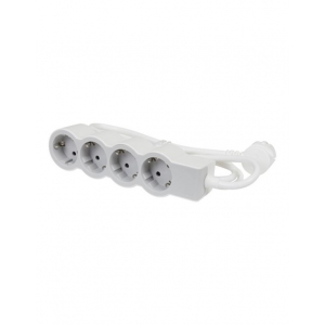 Legrand SurgeArrest 4 Outlets 3m Cable  White/Grey