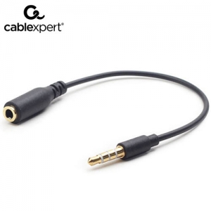 CABLEXPERT 3.5mm 4-PIN AUDIO CROSS-OVER ADAPTER CABLE BLACK CCA419