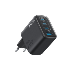 ANKER ZOLO CHARGER 70W, 4-PORT, PD 3.0 BLACK