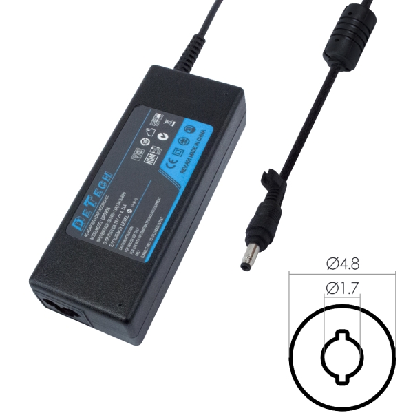 DeTech UP090S Laptop DC For HP 90W 18.5V/4.9A 4.8×1.7