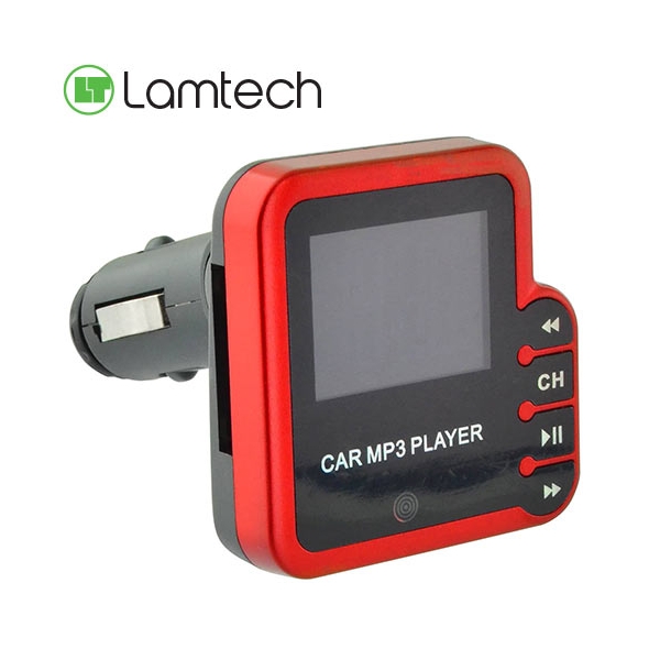 LAMTECH DIGITAL FM TRASMITTER WITH REMOTE CONTROL RED LAM020298