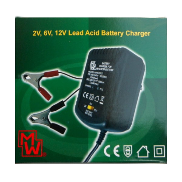 MINWA MW-C2612-GS ΦΟΡΤΙΣΤΗΣ ΜΠΑΤΑΡΙΩΝ 0.6A 2V-6V-12V MINWA