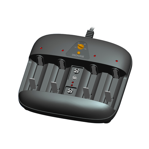 MINWA MW-AA02V-6U ΦΟΡΤΙΣΤΗΣ ΜΠΑΤΑΡΙΩΝ AA/AAA/C/D/9V ΜΕ 4 ΚΑΝΑΛΙΑ  MINWA