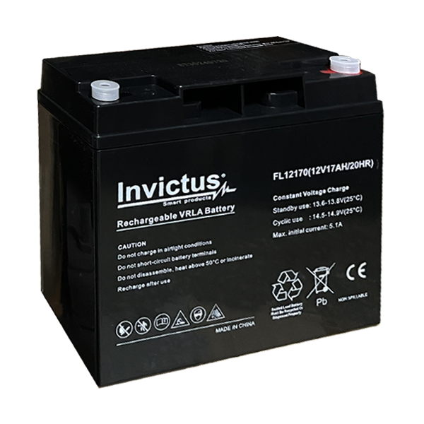 INVICTUS FL12-17 ΜΠΑΤΑΡΙΑ ΜΟΛΥΒΔΟΥ 17AH 12V INVICTUS