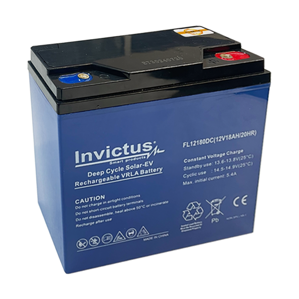 INVICTUS FL12-18 EV ΜΠΑΤΑΡΙΑ ΜΟΛΥΒΔΟΥ 18AH 12V INVICTUS