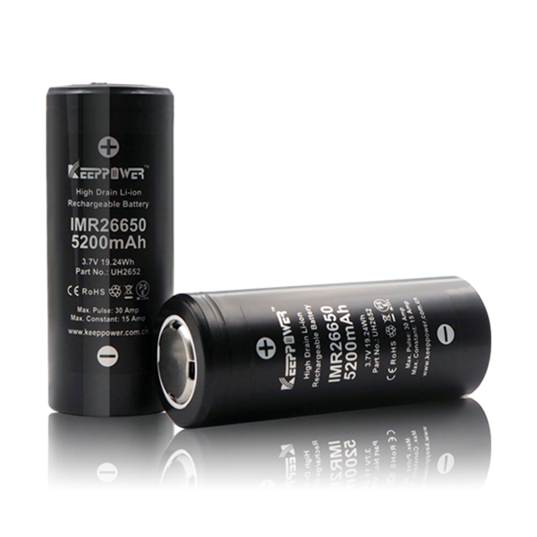 KEEPPOWER ΕΠΑΝΑΦΟΡΤΙΖΟΜΕΝΗ ΜΠΑΤΑΡΙΑ ΛΙΘΙΟΥ 26650-5200mAh