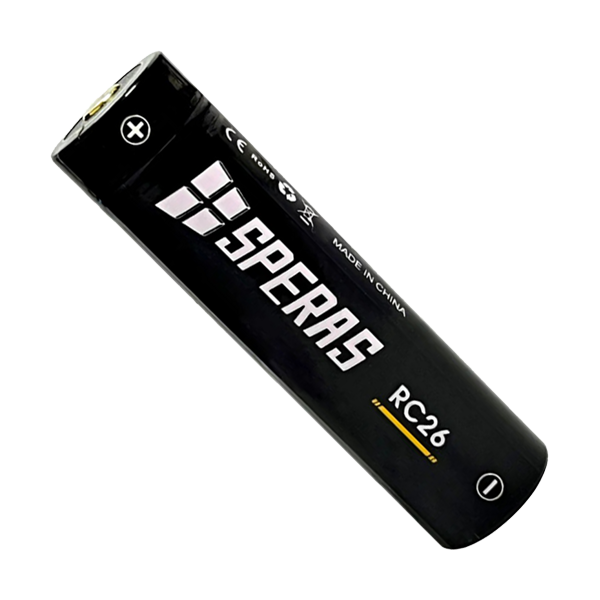 SPERAS RC26 18650-2600mAh ΜΠΑΤΑΡΙΑ ΛΙΘΙΟΥ ΜΕ USB SPERAS