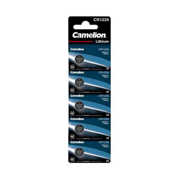 CR1220-BP5 ΜΠΑΤΑΡΙΑ CAMELION ΛΙΘΙΟΥ ΚΟΥΜΠΙ CAMELION