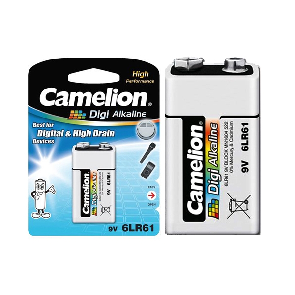 6LR61-BP1DG ΜΠΑΤΑΡΙΑ CAMELION DIGI ΕΝΙΣΧΥΜΕΝΗ ΑΛΚΑΛΙΚΗ 9V CAMELION