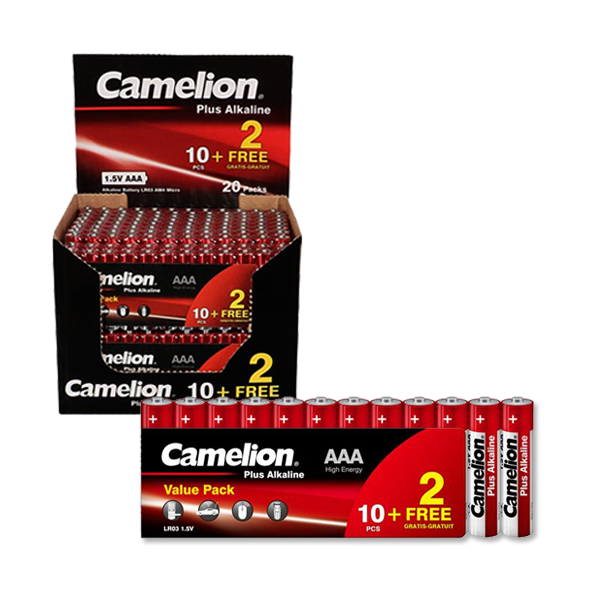 LR03 SP12 ΜΠΑΤΑΡΙΑ CAMELION ΑΛΚΑΛΙΚΗ AAA 10+2 CAMELION