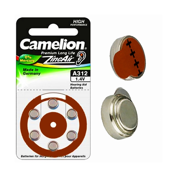 A312-BP6 ΜΠΑΤΑΡΙΑ CAMELION ΑΚΟΥΣΤΙΚΩΝ ΒΑΡΗΚΟΙΑΣ   CAMELION
