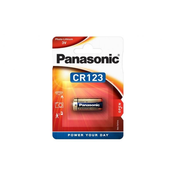 Μπαταρία Λιθίου Panasonic Photo Power CR123 3V 1τμχ  [CR17345]