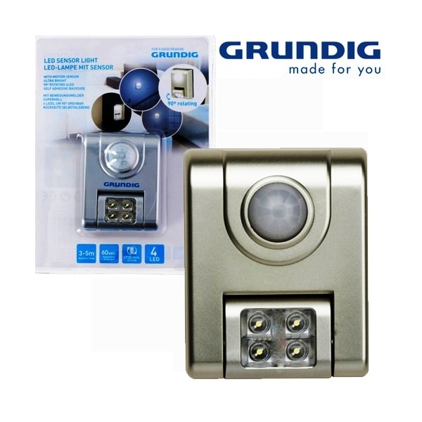GRUNDIG-15707 ΦΩΤΑΚΙ ΜΕ 4 LED ΚΑΙ ΑΙΣΘΗΤΗΡΑ ΚΙΝΗΣΗΣ GRUNDIG