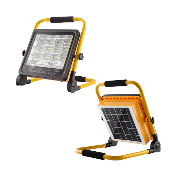 HSL-2350-100W ΦΟΡΗΤΟΣ ΗΛΙΑΚΟΣ ΠΡΟΒΟΛΕΑΣ LED  INVICTUS SOLAR  POWER