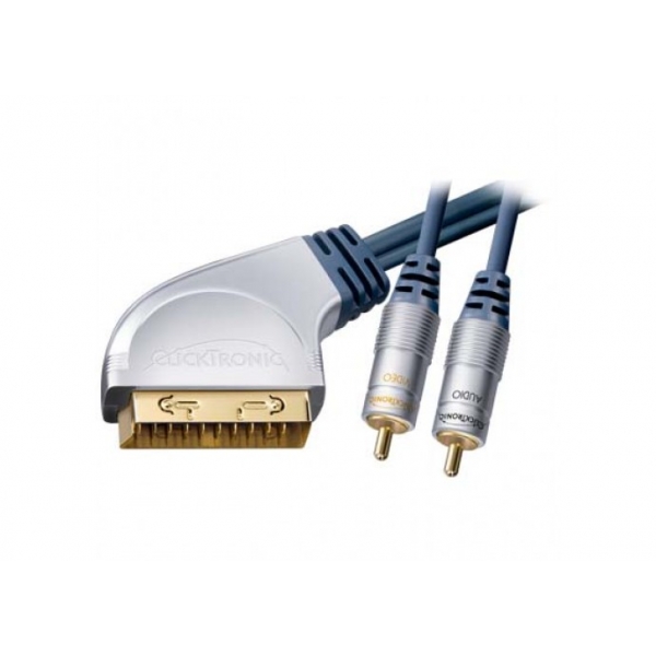 Καλώδιο Clicktronic 5m Scart 21p με διακόπτη (in/out) [ H C3-500 ]