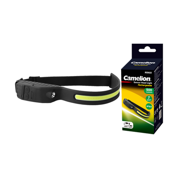 CAMELION RS-922 5+3W HEADLIGHT ΕΠΑΝΑΦΟΡΤΙΖΟΜΕΝΟΣ ΦΑΚΟΣ ΚΕΦΑΛΗΣ LED CAMELION