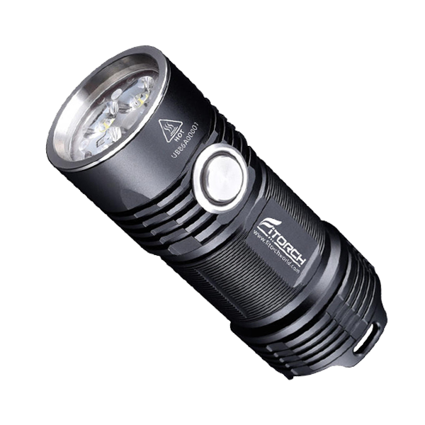 FITORCH P25 ΦΑΚΟΣ LED 3000lm ΥΨΗΛΗΣ ΑΠΟΔΟΣΗΣ ΜΑΥΡΟΣ FITORCH