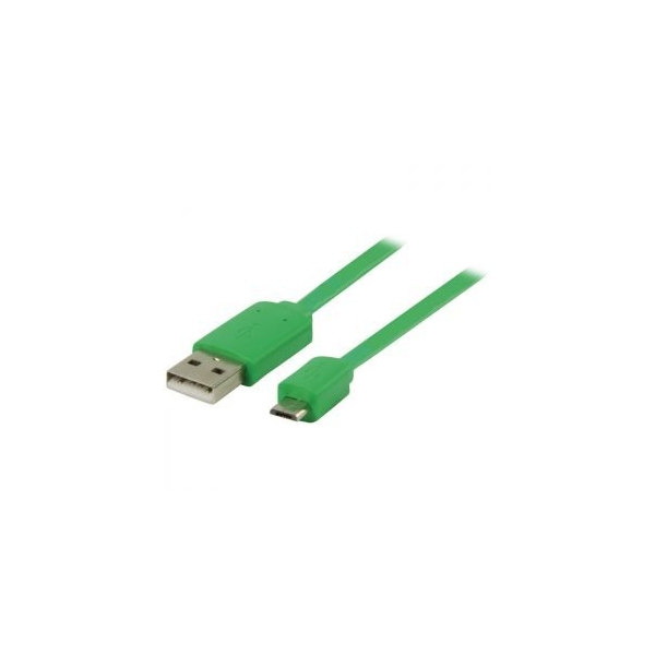 ValueLine Καλώδιο 60410 USB 2.0, A/Male-Micro B/Male, 1.00 m GREEN