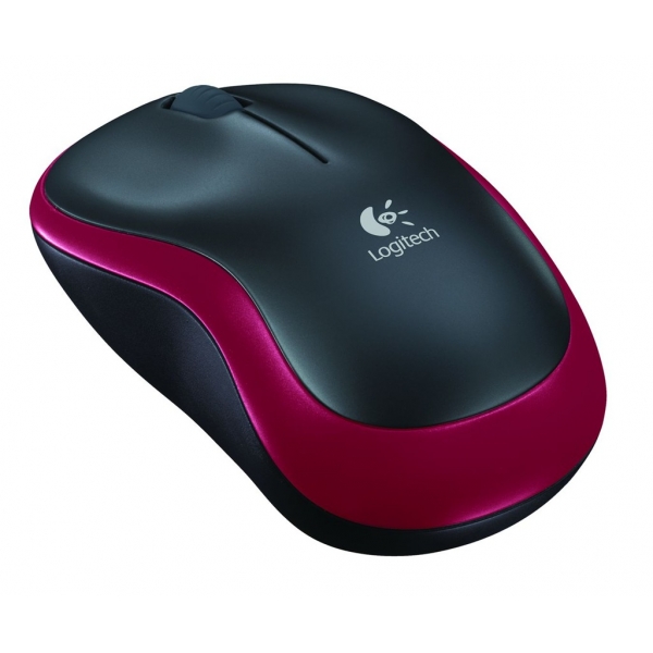 LOGITECH Mouse Wireless M185 Red