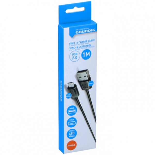 GRUNDIG 47244 ΚΑΛΩΔΙΟ USB ΣΕ MICRO-USB 1M GRUNDIG