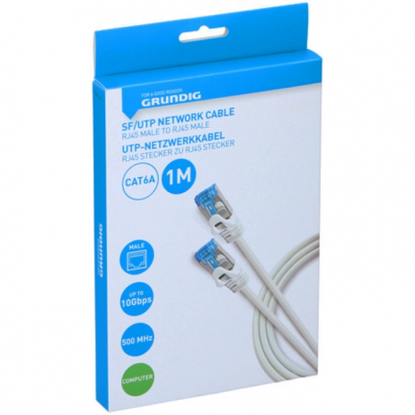GRUNDIG 47235 ΚΑΛΩΔΙΟ ΔΙΚΤΥΟΥ UTP CAT6a 1M  GRUNDIG