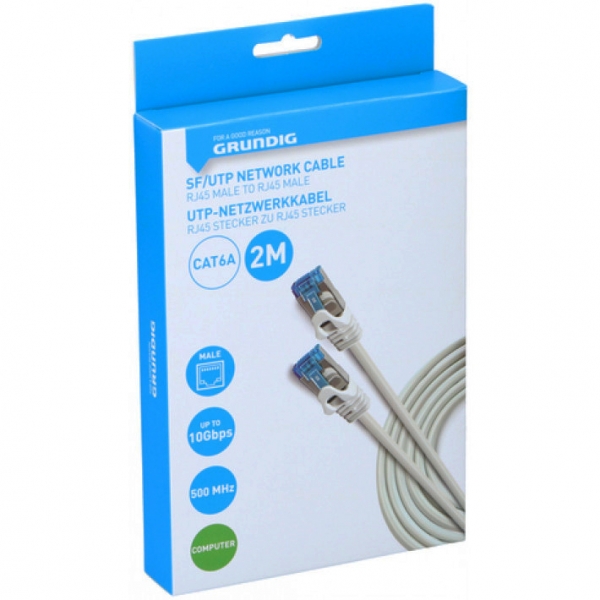 GRUNDIG 47236 ΚΑΛΩΔΙΟ ΔΙΚΤΥΟΥ UTP CAT6a 2M GRUNDIG