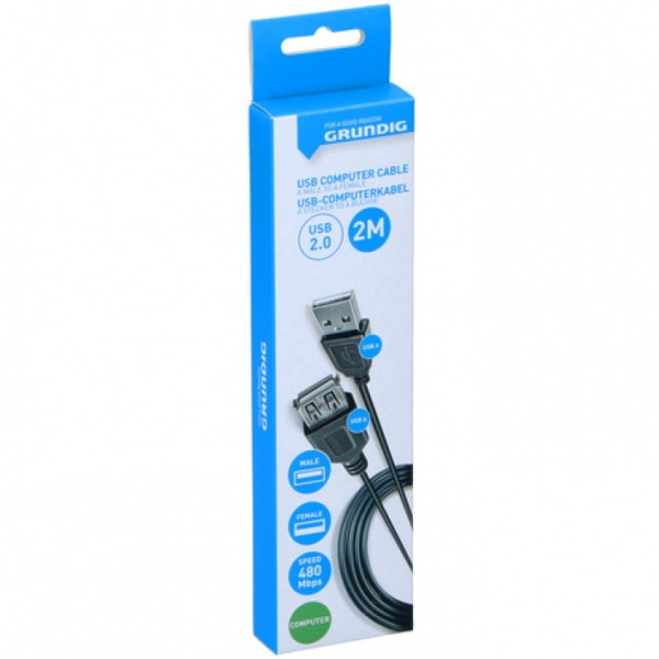 GRUNDIG 47240 ΚΑΛΩΔΙΟ ΕΠΕΚΤΑΣΗΣ USB 2.0 2M GRUNDIG