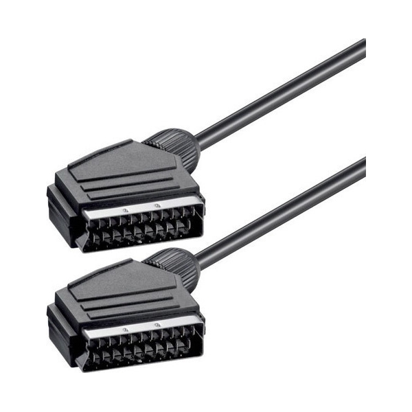 Powertech Cable Scart male - Scart male 1.4m (CAB-S001)