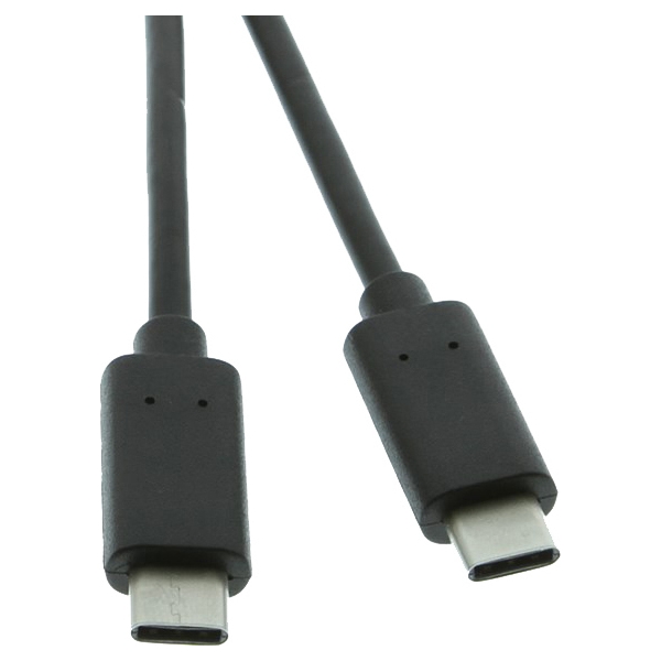 POWERTECH Καλώδιο USB 2.0 Type C σε Type C, 1m, Black  [CAB-UC009]