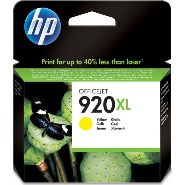 CD974AE - HP 920XL Yellow Cartridge Ink, 700 Pages