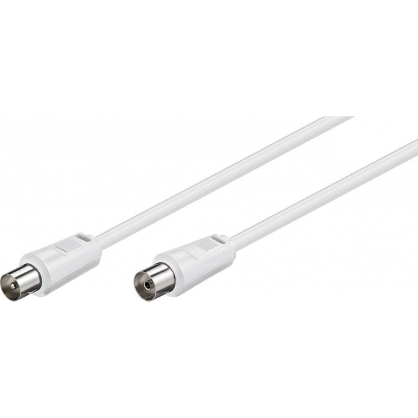 GOOBAY καλώδιο κεραίας αρσενικό σε θηλυκό 11515, <70dB, CCS, 15m, λευκό