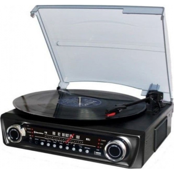 ROADSTAR TTR-9645 EBT Vintage Πικάπ Player με ενσωματωμένα ηχεία, ραδιόφωνο, usb και bluetooth.