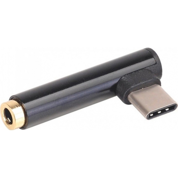 POWERTECH αντάπτορας USB-C σε 3.5mm θηλυκό CAB-UC028, μαύρος