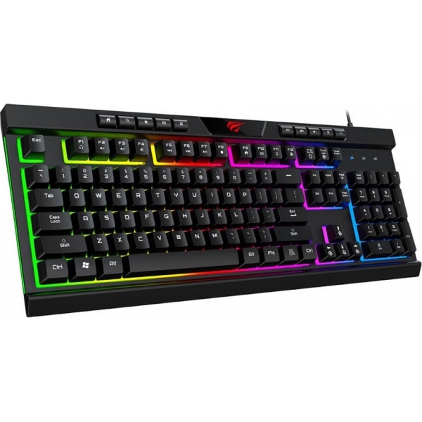 Havit KB500L Ενσύρματο Gaming Πληκτρολόγιο Με Οπίσθιο Φωτισμό LED USB 2.0