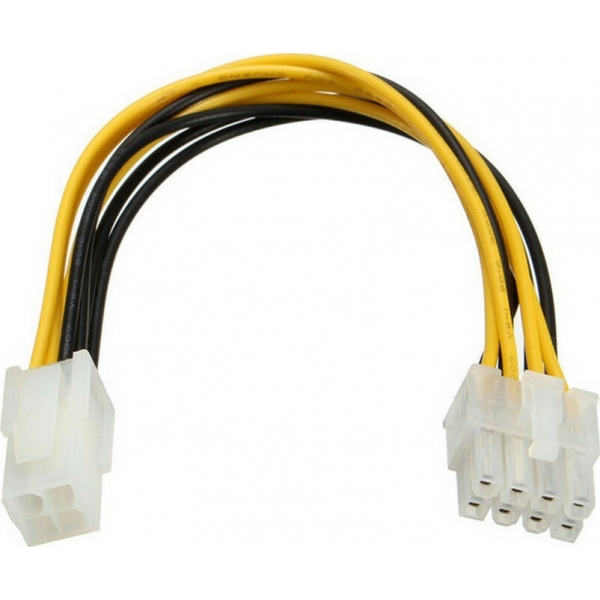 POWERTECH Καλώδιο για MB 4pin (F) σε 8pin (M), 20cm [CAB-W007]